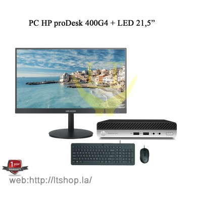 HP proDesk 400G4 Mini Core i5-8400+LED 21,5"
